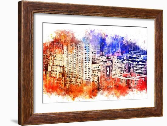 NYC Watercolor Collection - Garment District-Philippe Hugonnard-Framed Art Print