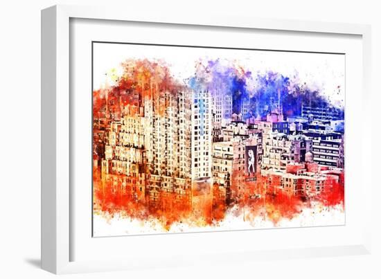 NYC Watercolor Collection - Garment District-Philippe Hugonnard-Framed Art Print