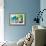 NYC Watercolor Collection - Green Sky-Philippe Hugonnard-Framed Art Print displayed on a wall