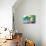 NYC Watercolor Collection - Green Sky-Philippe Hugonnard-Mounted Art Print displayed on a wall