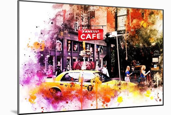 NYC Watercolor Collection - In Soho-Philippe Hugonnard-Mounted Art Print