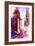 NYC Watercolor Collection - Life is Pink-Philippe Hugonnard-Framed Art Print