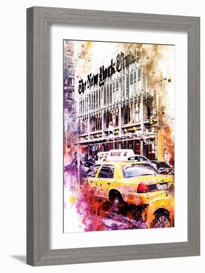 NYC Watercolor Collection - Look-Philippe Hugonnard-Framed Art Print