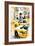 NYC Watercolor Collection - New York Taxis-Philippe Hugonnard-Framed Art Print