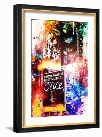 NYC Watercolor Collection - Once-Philippe Hugonnard-Framed Art Print