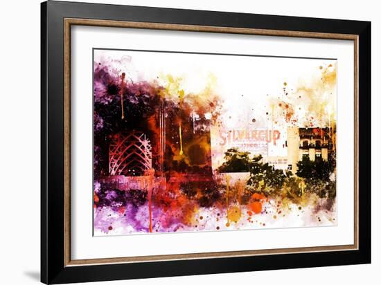 NYC Watercolor Collection - Silvercup Studios-Philippe Hugonnard-Framed Art Print