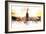 NYC Watercolor Collection - Sunset Skyline-Philippe Hugonnard-Framed Art Print