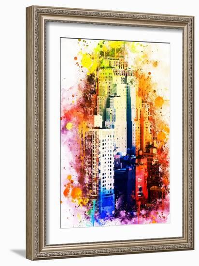 NYC Watercolor Collection - The New Yorker-Philippe Hugonnard-Framed Art Print