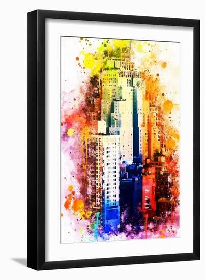 NYC Watercolor Collection - The New Yorker-Philippe Hugonnard-Framed Art Print