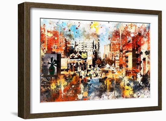 NYC Watercolor Collection - Vision-Philippe Hugonnard-Framed Art Print