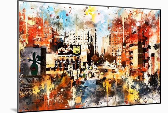 NYC Watercolor Collection - Vision-Philippe Hugonnard-Mounted Art Print