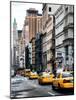 NYC Yellow Taxis / Cabs on Broadway Avenue in Manhattan - New York City - United States - USA-Philippe Hugonnard-Mounted Art Print