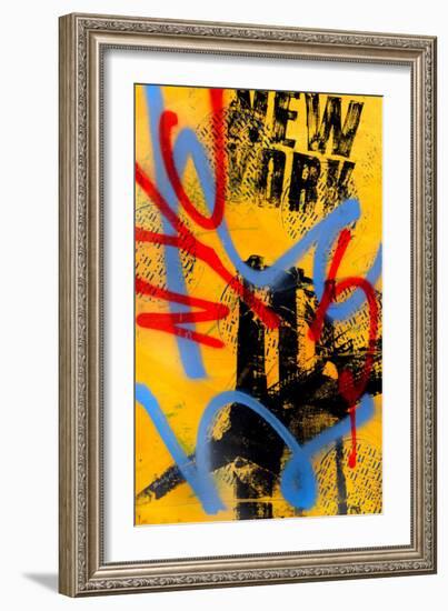NYC (Yellow)-Bobby Hill-Framed Art Print