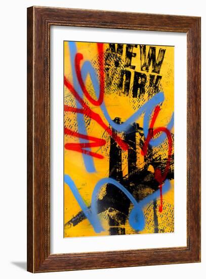 NYC (Yellow)-Bobby Hill-Framed Art Print