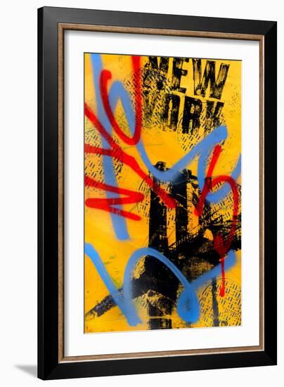 NYC (Yellow)-Bobby Hill-Framed Art Print