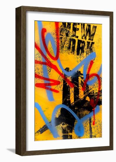 NYC (Yellow)-Bobby Hill-Framed Art Print