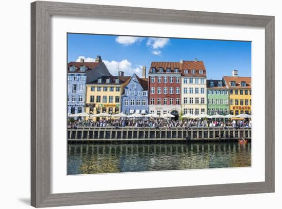 Nyhavn, 17th Century Waterfront, Copenhagen, Denmark, Scandinavia, Europe-Michael Runkel-Framed Photographic Print