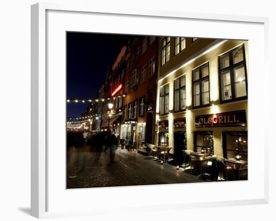 Nyhavn at Christmas, Copenhagen, Denmark, Scandinavia-Sergio Pitamitz-Framed Photographic Print