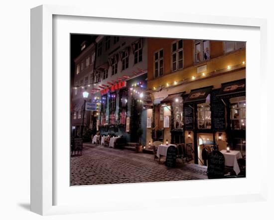 Nyhavn at Christmas, Copenhagen, Denmark, Scandinavia-Sergio Pitamitz-Framed Photographic Print