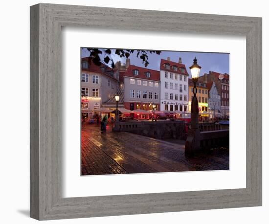 Nyhavn at Dusk, Copenhagen, Denmark, Scandinavia, Europe-Frank Fell-Framed Photographic Print