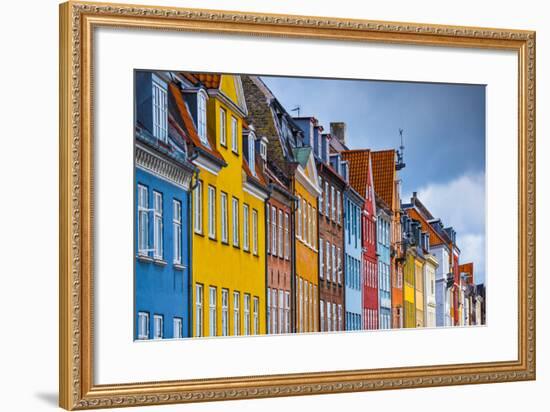 Nyhavn Buildings in Copenhagen, Denmark.-SeanPavonePhoto-Framed Photographic Print