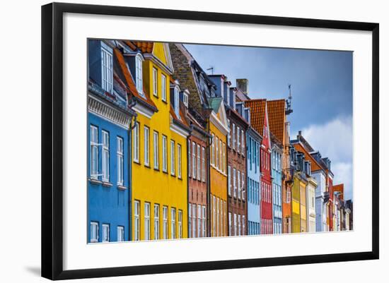 Nyhavn Buildings in Copenhagen, Denmark.-SeanPavonePhoto-Framed Photographic Print