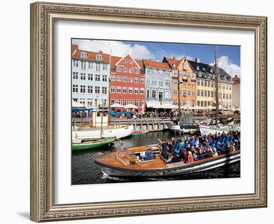 Nyhavn, Copenhagen, Denmark, Scandinavia, Europe-Frank Fell-Framed Photographic Print