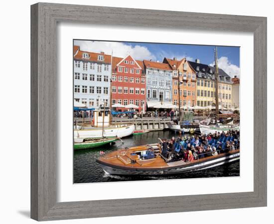 Nyhavn, Copenhagen, Denmark, Scandinavia, Europe-Frank Fell-Framed Photographic Print