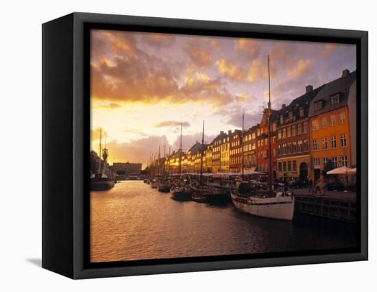 Nyhavn Harbour, Copenhagen, Denmark-Jon Arnold-Framed Premier Image Canvas