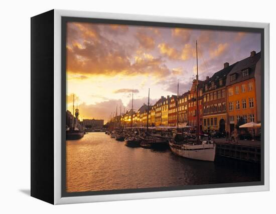 Nyhavn Harbour, Copenhagen, Denmark-Jon Arnold-Framed Premier Image Canvas