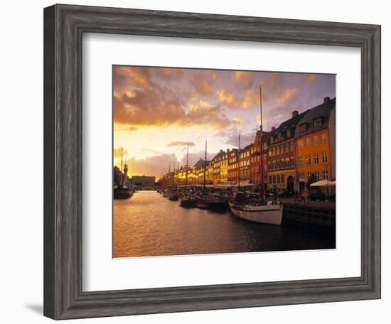 Nyhavn Harbour, Copenhagen, Denmark-Jon Arnold-Framed Photographic Print