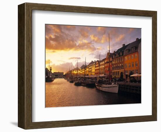 Nyhavn Harbour, Copenhagen, Denmark-Jon Arnold-Framed Photographic Print