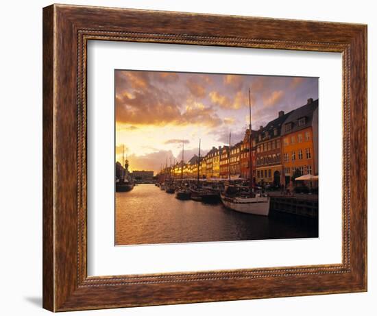 Nyhavn Harbour, Copenhagen, Denmark-Jon Arnold-Framed Photographic Print