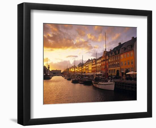 Nyhavn Harbour, Copenhagen, Denmark-Jon Arnold-Framed Photographic Print