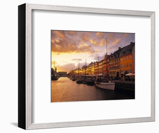 Nyhavn Harbour, Copenhagen, Denmark-Jon Arnold-Framed Photographic Print