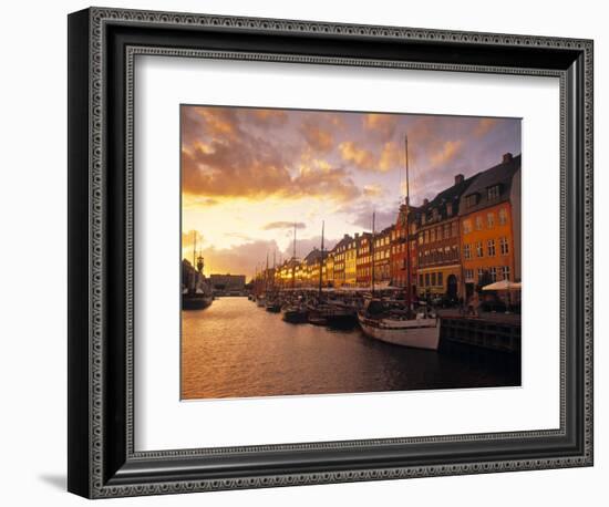 Nyhavn Harbour, Copenhagen, Denmark-Jon Arnold-Framed Photographic Print