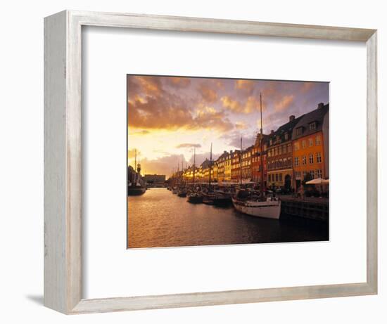 Nyhavn Harbour, Copenhagen, Denmark-Jon Arnold-Framed Photographic Print