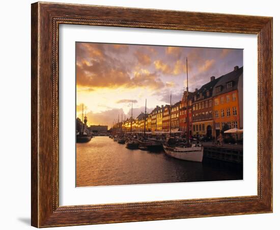 Nyhavn Harbour, Copenhagen, Denmark-Jon Arnold-Framed Photographic Print