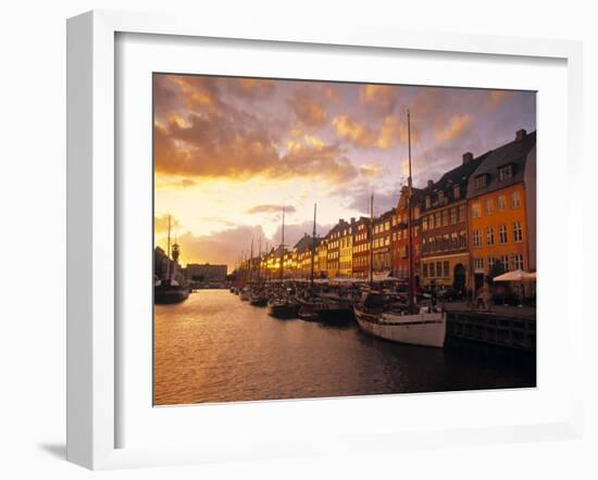 Nyhavn Harbour, Copenhagen, Denmark-Jon Arnold-Framed Photographic Print