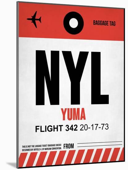 NYL Yuma Luggage Tag I-NaxArt-Mounted Art Print