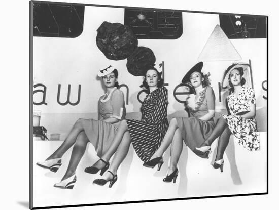 Nylon Publicity Photo, New York World's Fair, 1939 (B/W Photo)-American Photographer-Mounted Giclee Print