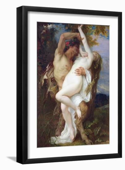Nymph Abducted by a Faun, 1860-Alexandre Cabanel-Framed Giclee Print