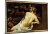 Nymph and Satyr-Annibale Carracci-Mounted Giclee Print