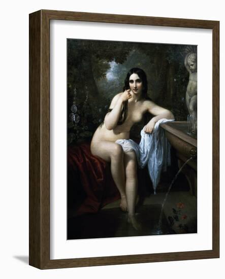 Nymph at the Bath-Natale Schiavoni-Framed Giclee Print