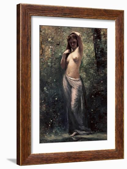 Nymph at the Source-Jean-Baptiste-Camille Corot-Framed Giclee Print