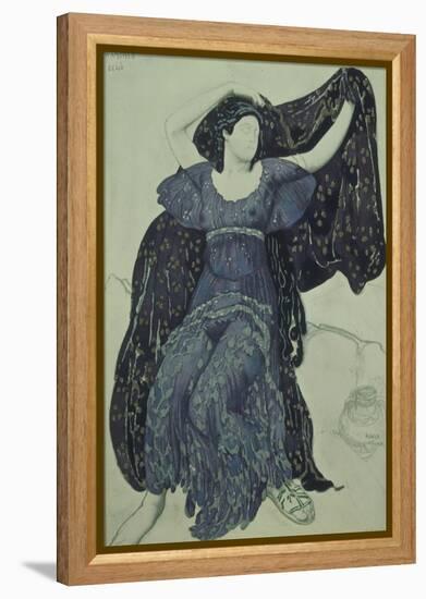 Nymph Echo. Costume Design for the Ballet Narcisse by N. Tcherepnin, 1911-Léon Bakst-Framed Premier Image Canvas