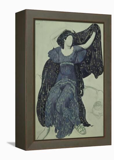 Nymph Echo. Costume Design for the Ballet Narcisse by N. Tcherepnin, 1911-Léon Bakst-Framed Premier Image Canvas