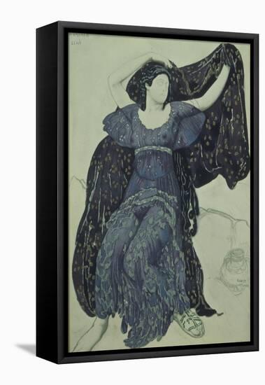 Nymph Echo. Costume Design for the Ballet Narcisse by N. Tcherepnin, 1911-Léon Bakst-Framed Premier Image Canvas
