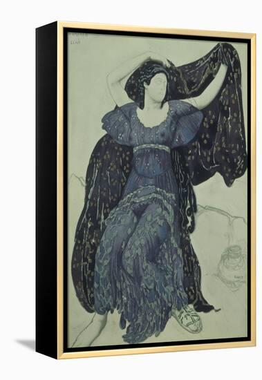 Nymph Echo. Costume Design for the Ballet Narcisse by N. Tcherepnin, 1911-Léon Bakst-Framed Premier Image Canvas