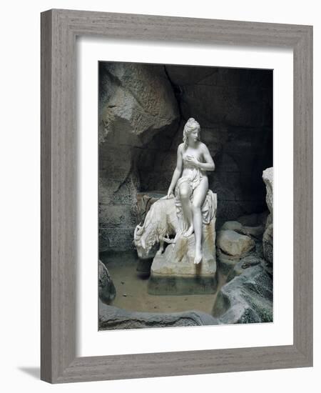 Nymph with a Goat, from the Laiterie de La Reine-Pierre Julien-Framed Giclee Print